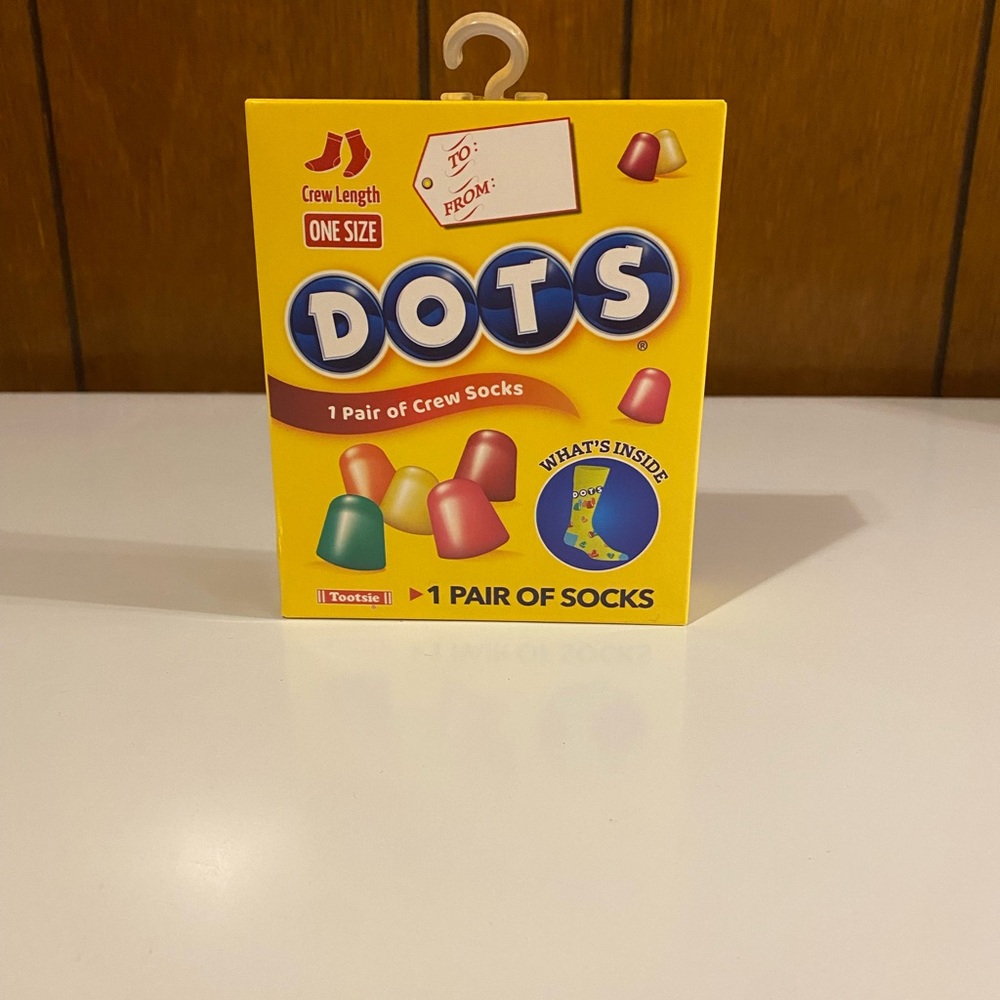 🔴Dots Colorful Crew Socks - Yellow Box